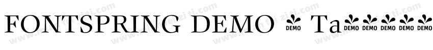 FONTSPRING DEMO - Ta字体转换